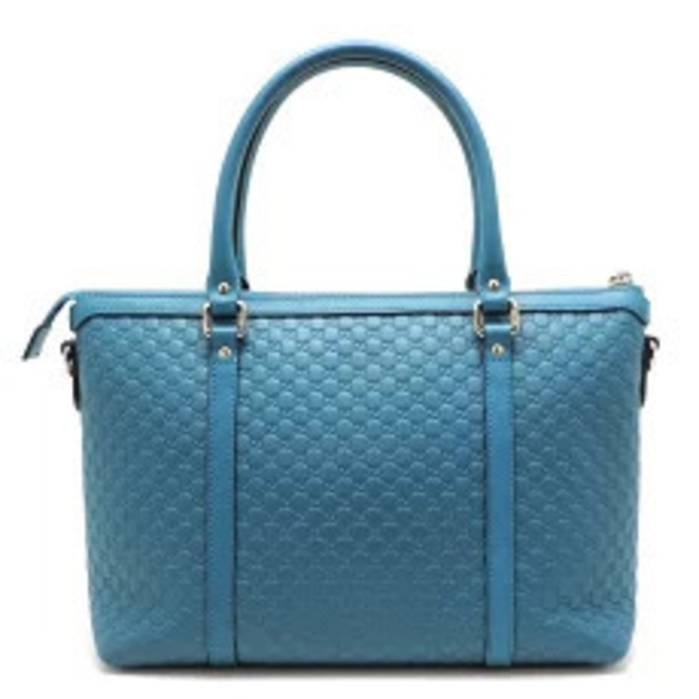 Gucci Handbag Blue Leather ssima